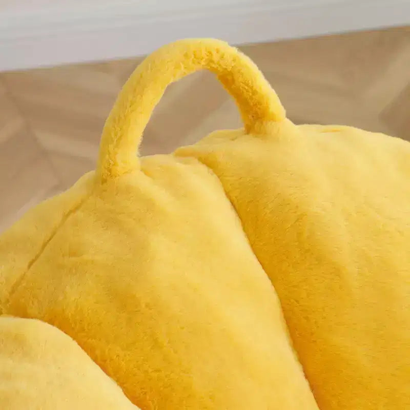 Poltrona Sacco Gigante con Poggiapiedi, Oversize per Adulti e Bambini, a Forma di Conchiglia in Ecopelliccia