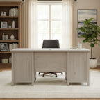 HomeStock 30 in.H Brown Color Wood Computer Desks with All Purpose Drawer