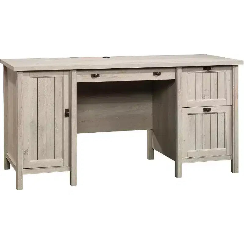 Scrivanie per computer in legno marrone alte 30 pollici con cassetto multiuso