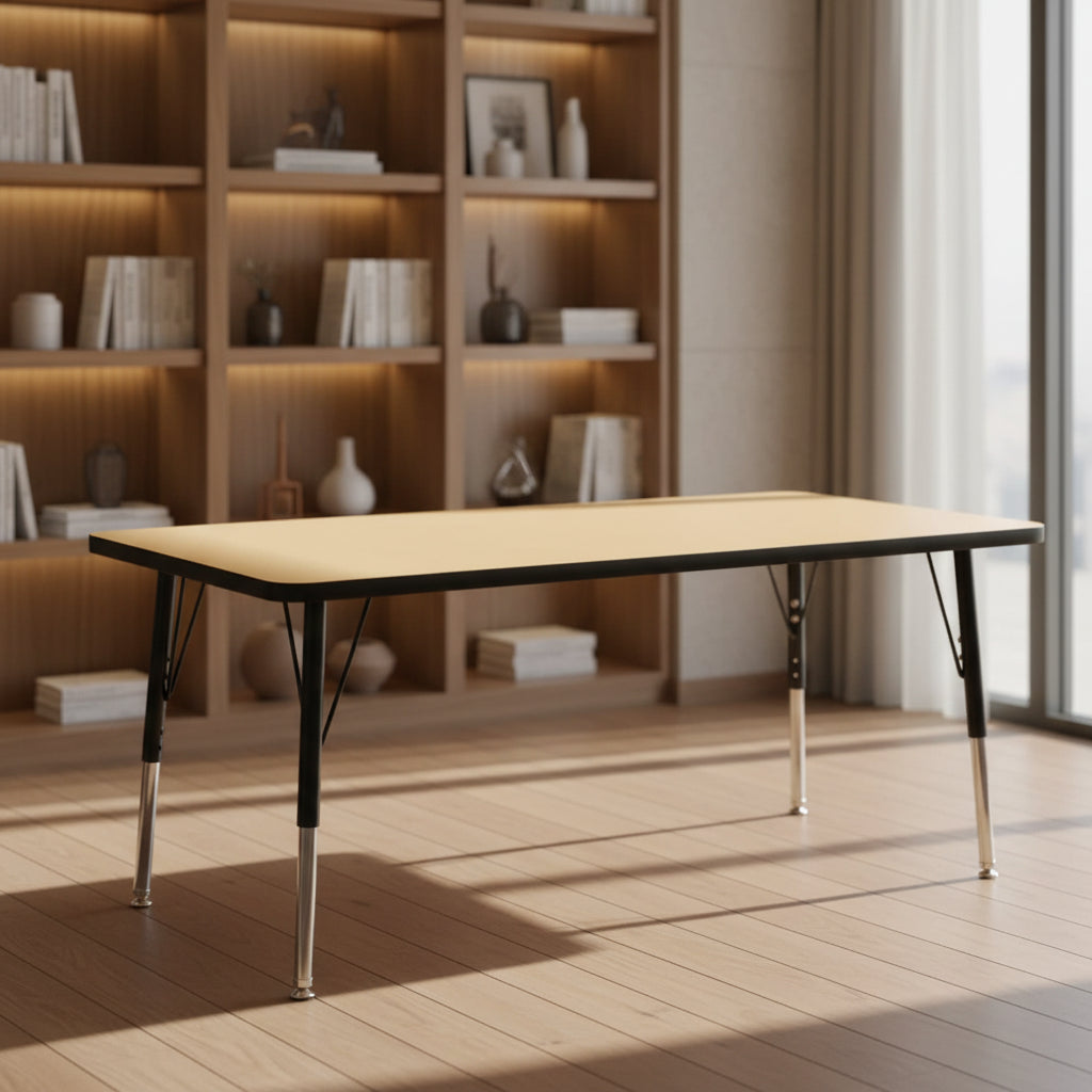 Jonti-Craft Berries Maple Top/Edge Rectangle Table 30 x 60