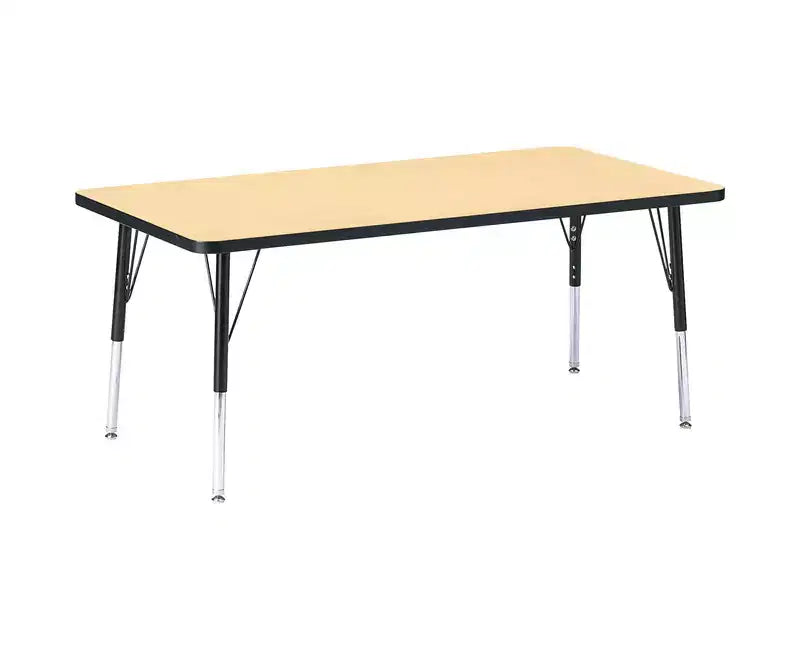 Tavolo Rettangolare 30 x 60 con Piano/Bordo in Acero