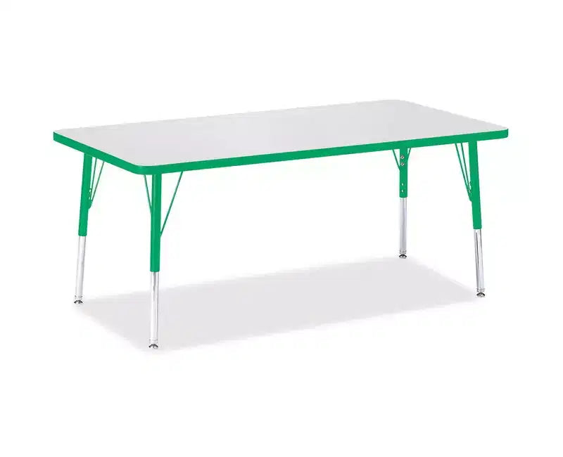 Tavolo elementare altezza colore bordo rettangolare 30 x 60 in verde