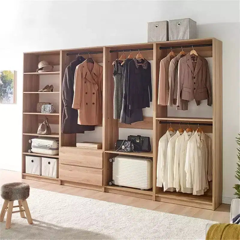 Armadio a giorno in legno freestanding