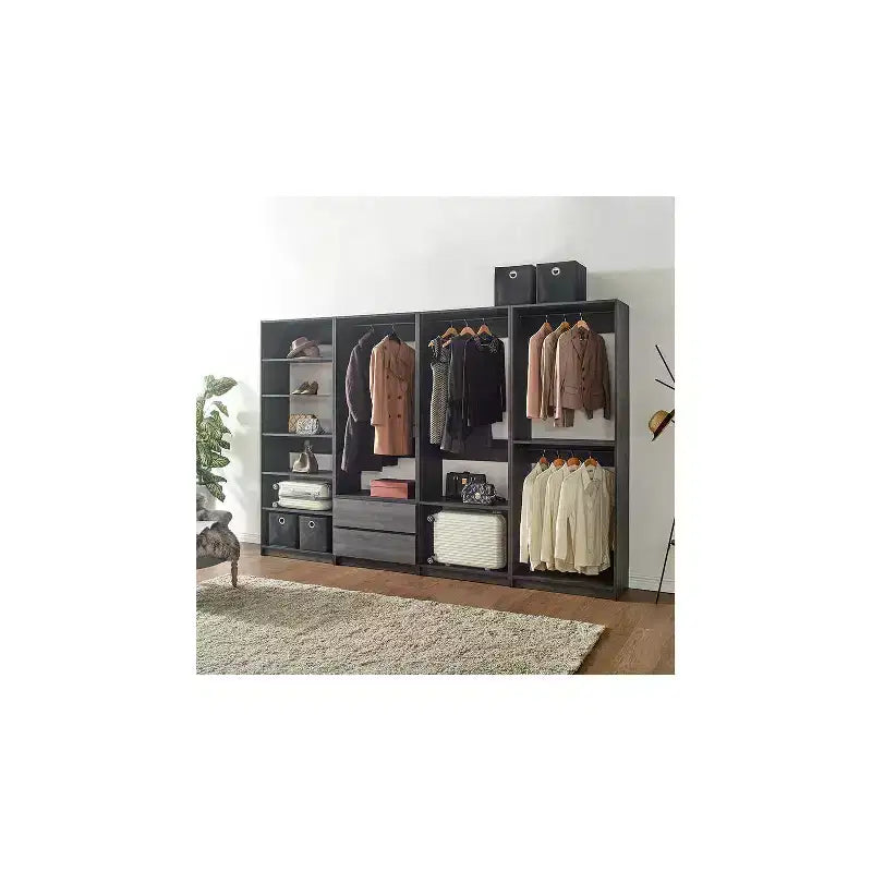 Armadio a giorno in legno freestanding