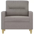 Poltrona Divano in Grigio Chiaro, Tessuto Traspirante e Resistente, Struttura Stabile e Robusta, Seduta Confortevole, Design Moderno
