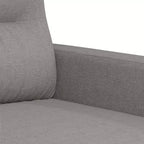 Poltrona Divano in Grigio Chiaro, Tessuto Traspirante e Resistente, Struttura Stabile e Robusta, Seduta Confortevole, Design Moderno