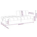 Divano Letto 2 Posti in Velluto Grigio Scuro - Divanetto Imbottito per Soggiorno/Taverna/Dormitorio con Struttura in Legno