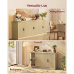 Mobile buffet scanalato per camera da letto, soggiorno, bagno