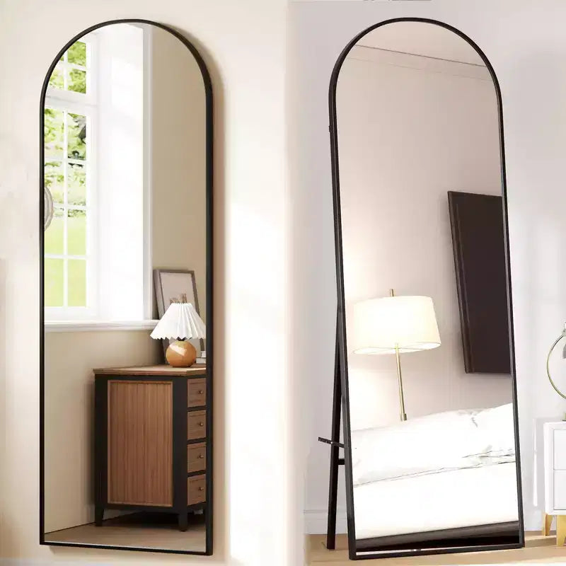 Specchio ad Arco a Figura Intera 65x22 Specchio a Figura Intera Specchio da Terra Specchio da Parete Specchio a Figura Intera Indipendente Appoggiato al Muro Grande