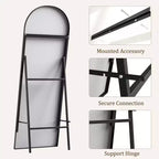 Specchio ad Arco a Figura Intera 65x22 Specchio a Figura Intera Specchio da Terra Specchio da Parete Specchio a Figura Intera Indipendente Appoggiato al Muro Grande