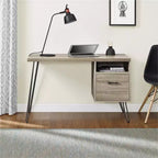 Scrivania moderna da 45 con cassetto e gambe in metallo