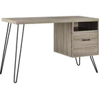 Scrivania moderna da 45 con cassetto e gambe in metallo