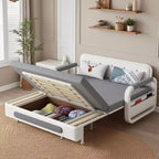 Gaoyangjiaju Divano letto multifunzione 3-in-1 con mobile contenitore in legno