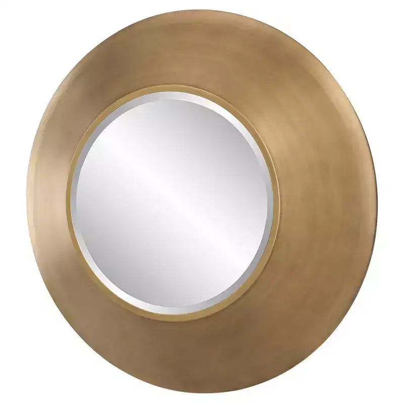 Specchio da Parete Rotondo Oro Antico 29 1/2
