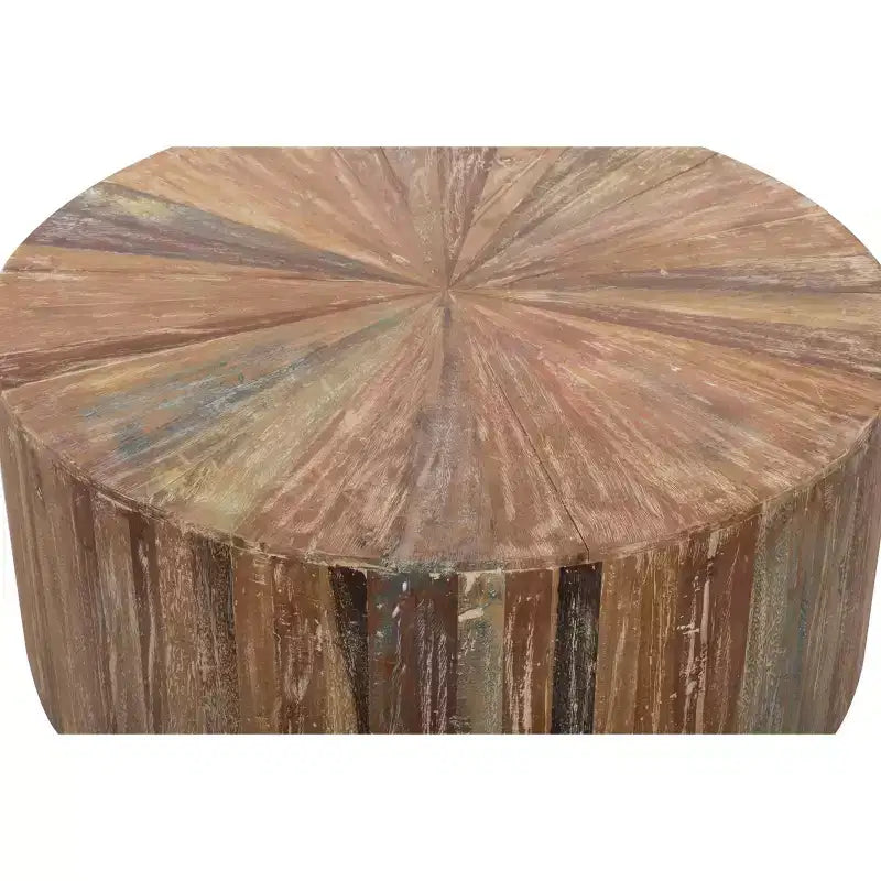 Tavolino rustico in legno di recupero marrone